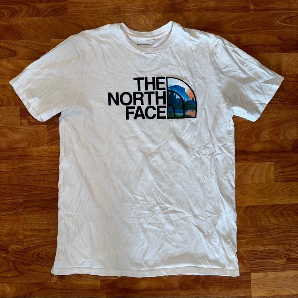 The North Face Shirt Mens L White Nature Lightweight Outdoors T-Shirt Casual TNF